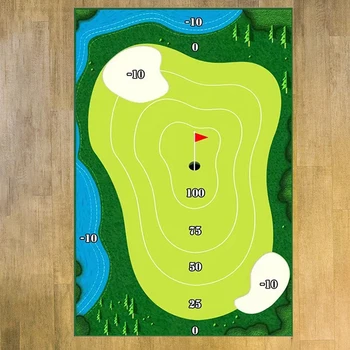Набор для игры в мини-гольф с высококачественной площадкой для тренировки гольфа, набор для игры в гольф, коврик для игры в гольф на открытом воздухе, коврик для тренировки мяча для гольфа 4