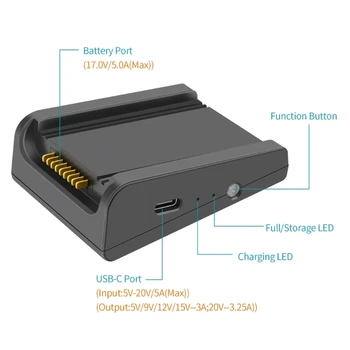 Быстрая зарядка аккумулятора через USB-концентратор для DJI Air 3 Аксессуары для аккумуляторов A0NB 4